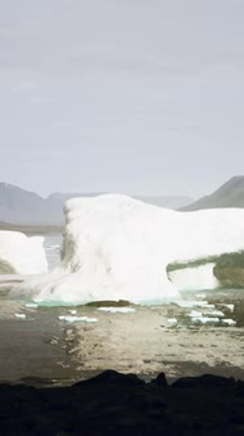 Summer Cloudy View to the Big Glacier