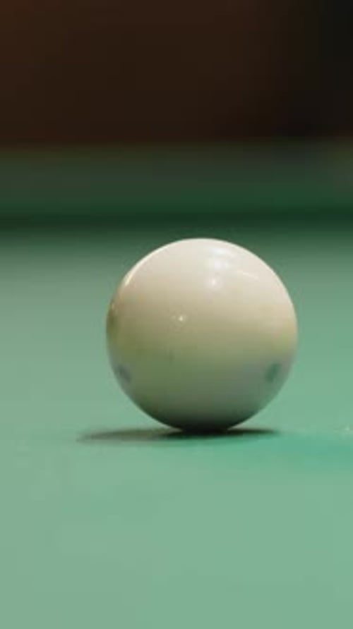 Vertical of Striking Cue Ball during Pool Billiard