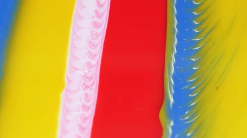 Movable Yellow Blue Red Background with an Ornamental Pattern