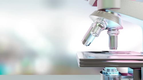 Modern Microscope in Laboratory Setting