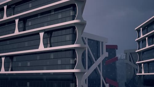 Modern Skyscraper With Numerous Windows