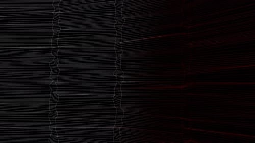 Kurvenlinien, wellenförmiges Netz, bewegte Partikel, geometrischer Hintergrund