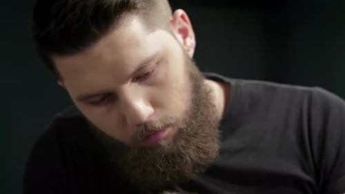 Men's Hairstyling and Haircutting in a Barber Shop or Hair Salon