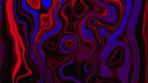 Abstract Fluid Red and Blue Swirls Motion Background