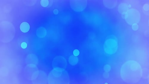 Dynamic Blue Bokeh Lights Abstract Background Animation