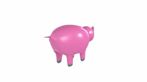 Cute Pink Piggy Bank