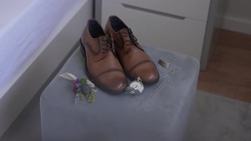 Wedding Accessories: Shoes, Watch, and Lapel