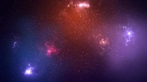 Animated Deep Space Nebula Starfield Background Loop