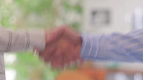 Handshake for Partnership by Young People, Close up