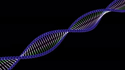 3D Spiral Double Helix of Abstract Particles 9