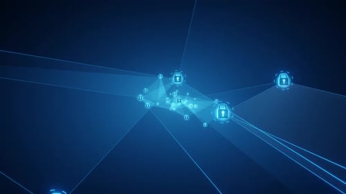 Illustration du réseau de cybersécurité numérique