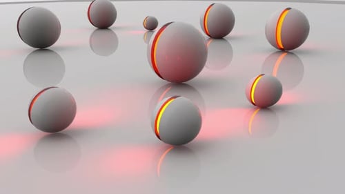 Looped Spheres Background