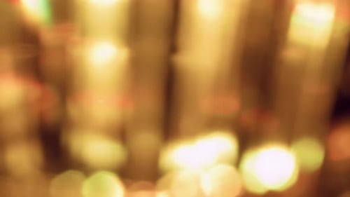 Abstract Golden Bokeh Lights Background Stock Footage
