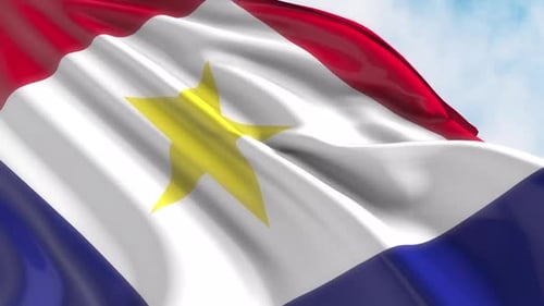 Saba Flag Waving