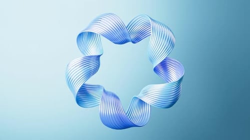 Abstract metal curve background, 3d rendering.