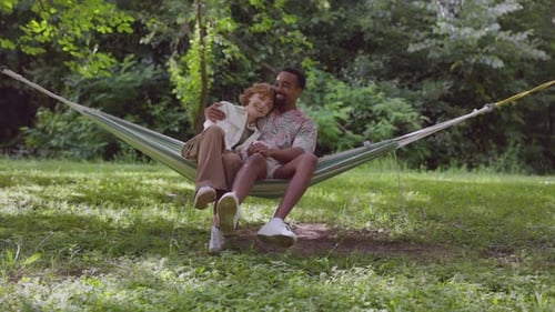 Couple Relaxing in Hammock in Grassy Park