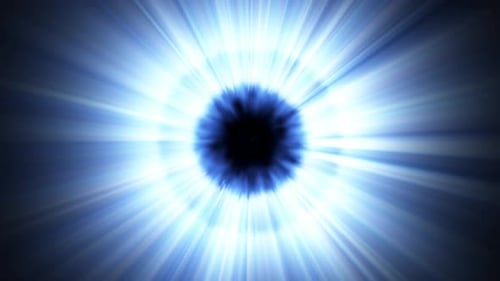 Shining Blue Holy Flare Light Burst