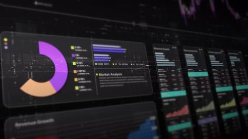 Corporate Digital Interface with Market Data Visualization