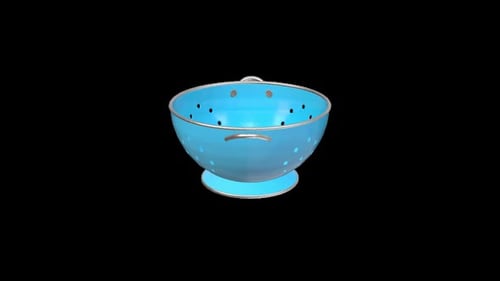 Vibrant Blue Colander for Kitchen Use