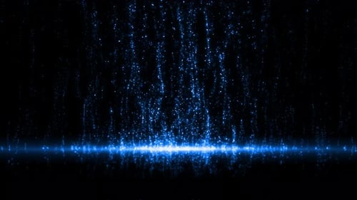 Blue Abstract Particles Glitter Background V4
