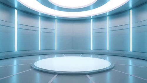 Futuristic Virtual Studio Stage Background Animation