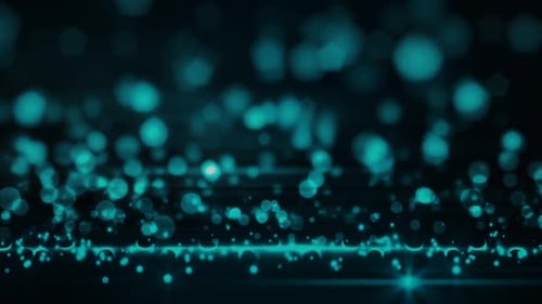 Bokeh Particles Flying Animation