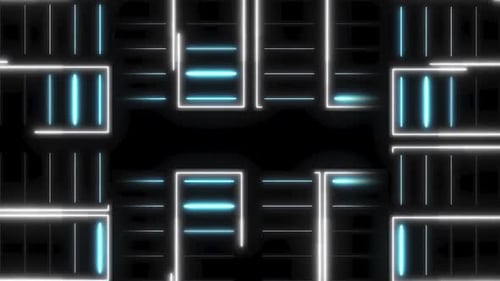 glow moving VJ line and square background