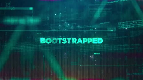 Futuristic Digital Code Data Stream Animated Background