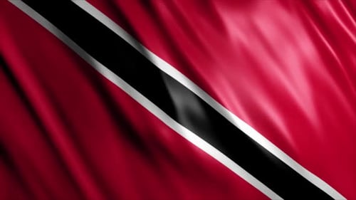 Seamlessly Waving Flag of Trinidad and Tobago