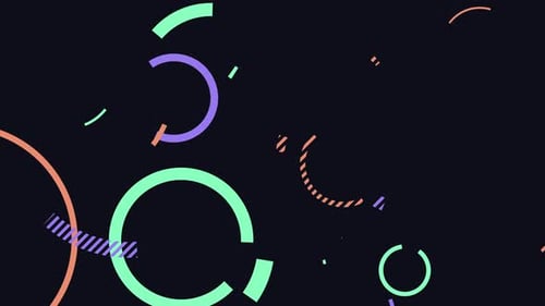 Modern Geometric Shapes Animation Background Loop