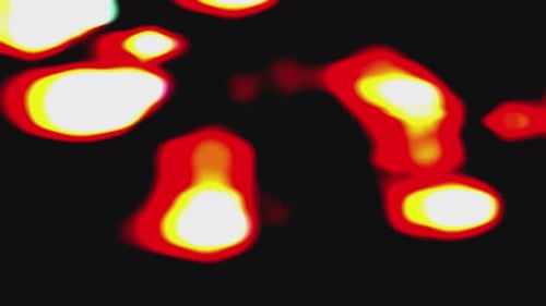 Posterized red glow color animation