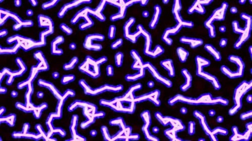 Abstract Neon Glowing Lines Seamless Loop Background