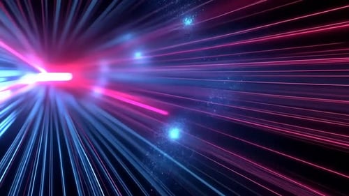 Abstract vibrant light rays radiating outwards. Dynamic energy bursts