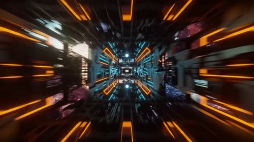 3D-Sci-Fi-Tunnelschleife