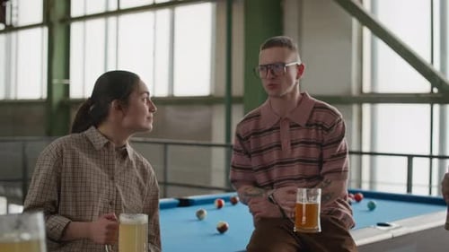 Diverse Friends Celebrating with Beer and Cheers
