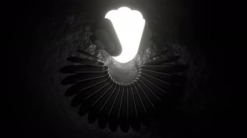 Increíble fondo de pantalla de carga en blanco y negro Vj Loop en 4K
