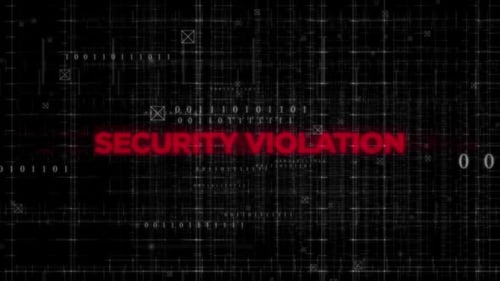 Digital Glitch Grid Network Text Reveal Animation