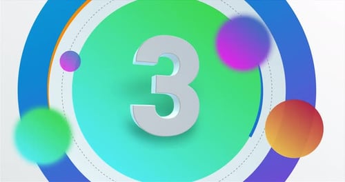 Modern Dynamic Countdown Intro with Circular Motion Graphics