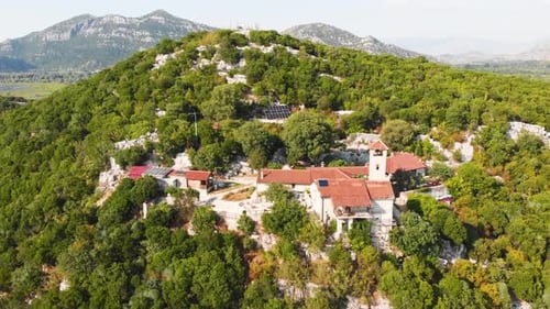 Monastery Kom in Skadar Lake Serbian Orthodox Monastery in Montenegro