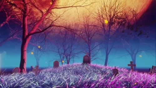 Moonlit Haunted Tree and Bat Swarm Loop 4K