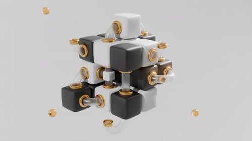 Animation d'usine satisfaisante en boucle 3D