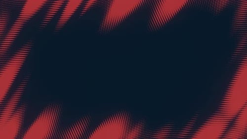 Abstract Halftone Fluid Motion Frame Scratched Pop Art Wavy Dynamic Dotted Flames