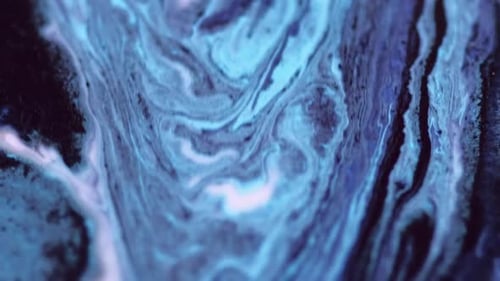 Mesmerizing Swirl of Blue and White Fluid