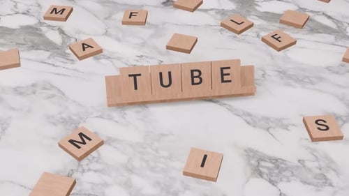 Palabra de tubo en scrabble