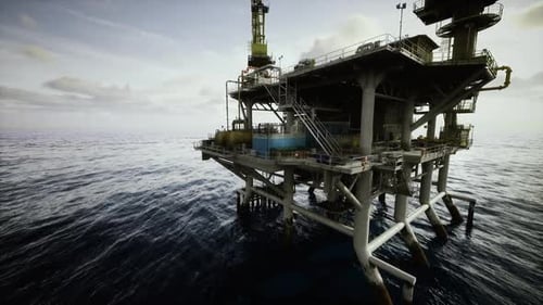 Survivable Oil Extraction Structure Under Threatening Skies and Rough Seas