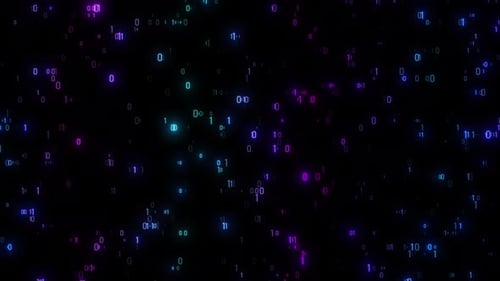 Matrix Code Digital Binary Code Programming And Coding Concept, Digital Computer Binary Code Animati