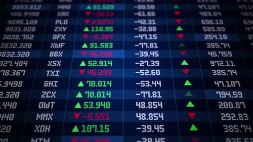 Digital Financial Stock Market Data Display Background