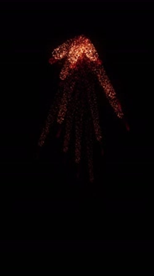 Energetic Abstract Particle Burst Dissolve Effect