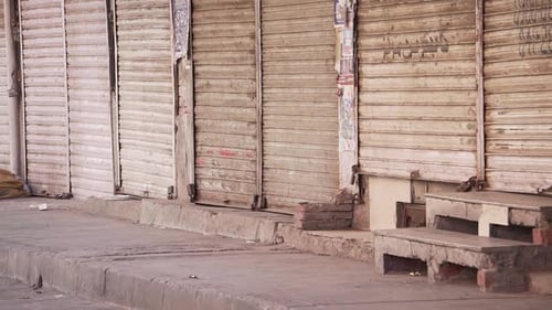 Coronavirus Pandemic, Usually Busy Street Is Abandoned