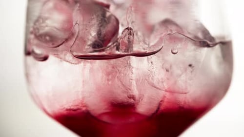 Close Up of Cold Drink with Ice